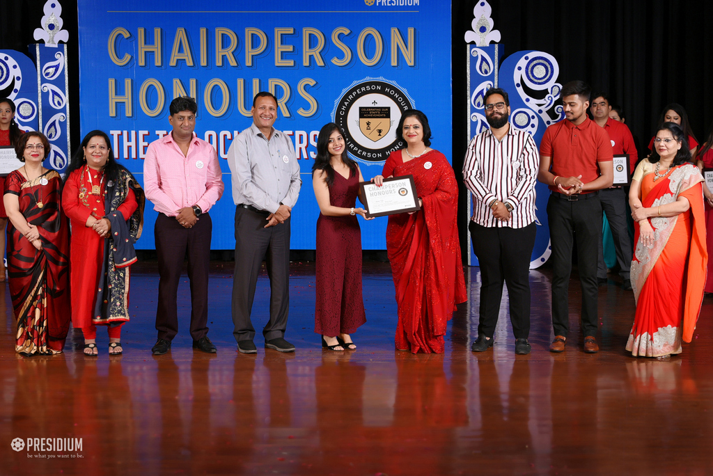 Presidium Rajnagar, CHAIRPERSON HONOURS’19: TEACHERS RECEIVE THE MOST PRESTIGIOUS HONOUR